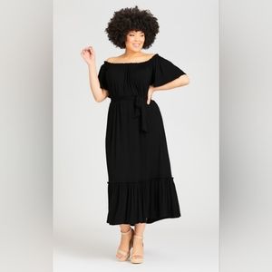 Black Maxi Dress Size 30/32 from Avenue